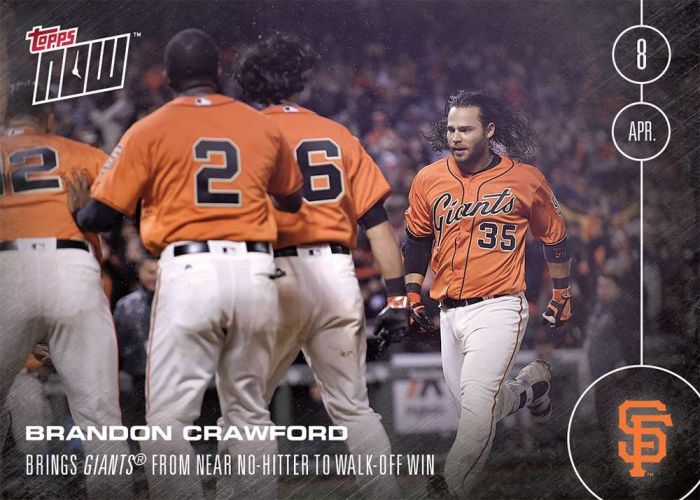 2016 Topps Now #10 Brandon Crawford