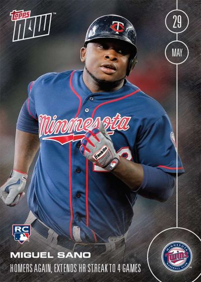 2016 Topps Now #108 Miguel Sano