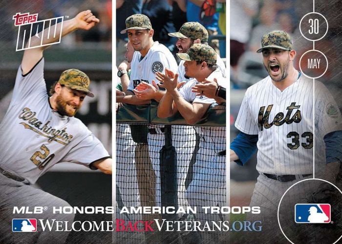 2016 Topps Now #111 VETERANS DAY