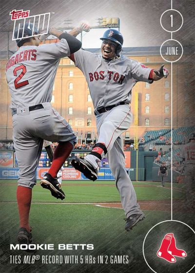 2016 Topps Now #116 Mookie Betts
