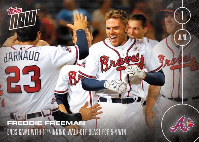 2016 Topps Now #117 Freddie Freeman