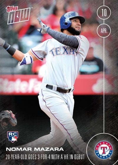 2016 Topps Now #12 Nomar Mazara