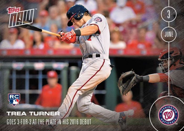 2016 Topps Now #122 Trea Turner