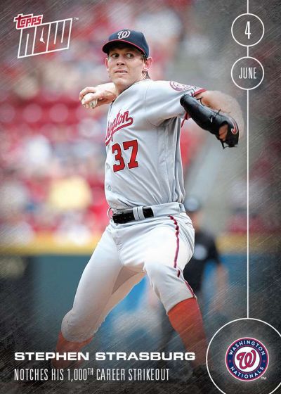 2016 Topps Now #125 Stephen Strasburg