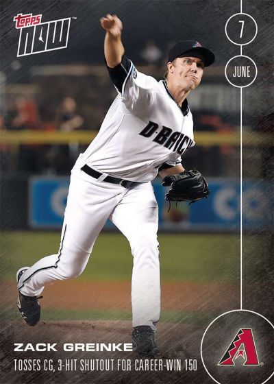 2016 Topps Now #134 Zack Greinke