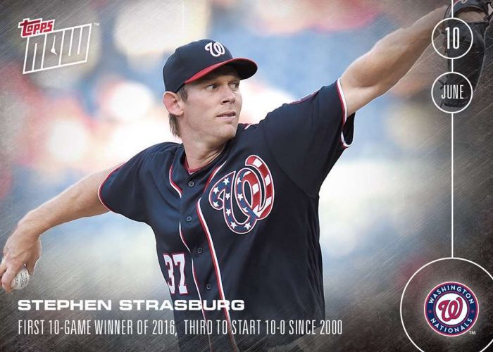 2016 Topps Now #139 Stephen Strasburg