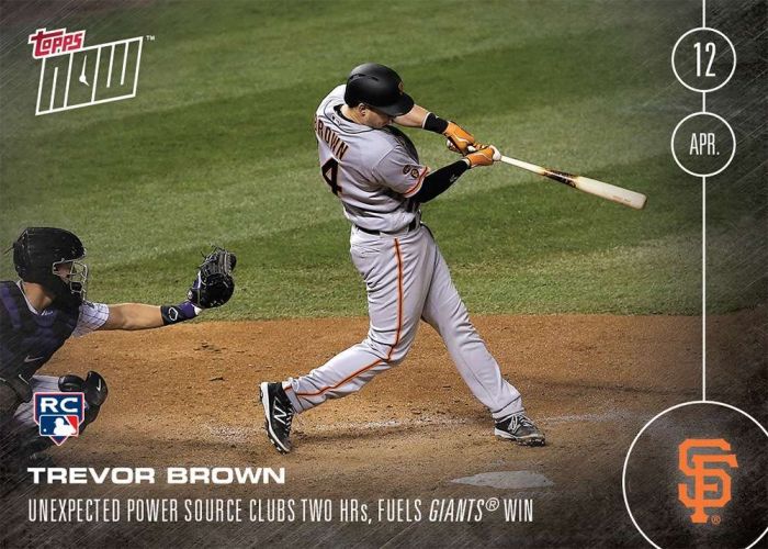 2016 Topps Now #15 Trevor Brown