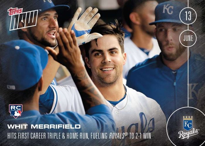 2016 Topps Now #151 Whit Merrifield