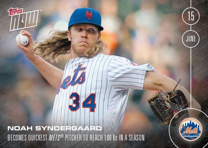 2016 Topps Now #156 Noah Syndergaard