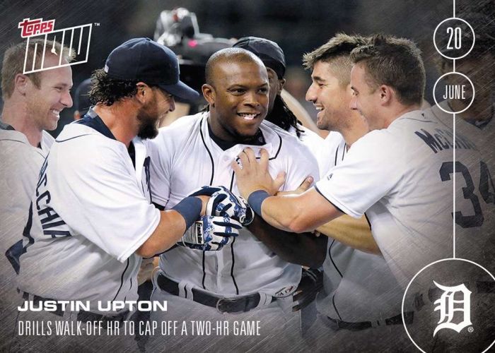 2016 Topps Now #168 Justin Upton