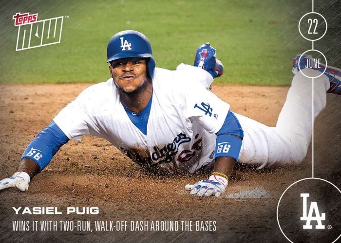2016 Topps Now #175 Yasiel Puig