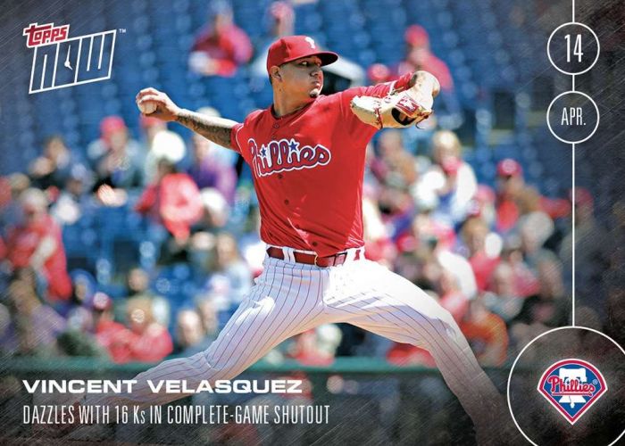 2016 Topps Now #18 Vincent Velasquez
