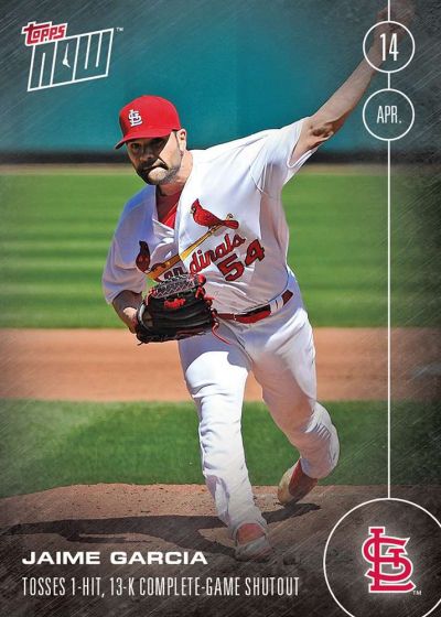 2016 Topps Now #19 Jaime Garcia