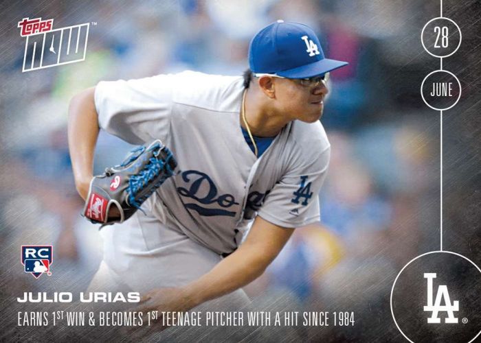 2016 Topps Now #190 Julio Urias