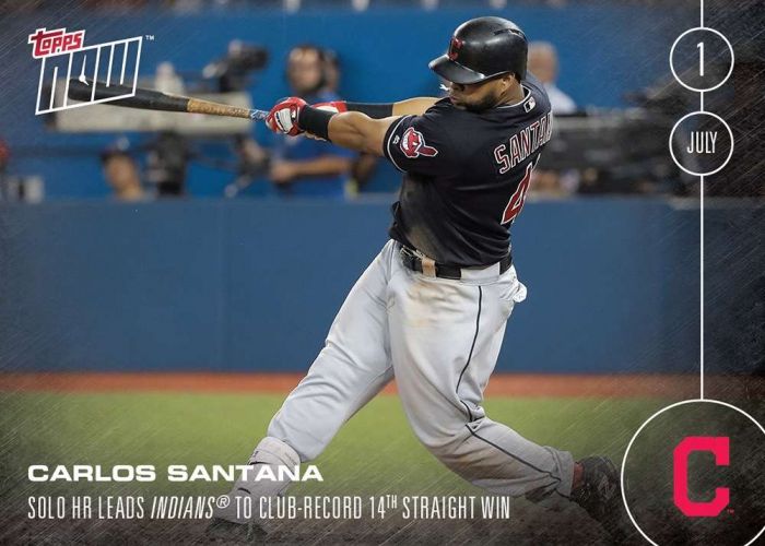 2016 Topps Now #197 Carlos Santana
