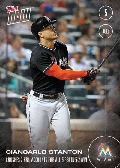2016 Topps Now #212 Giancarlo Stanton