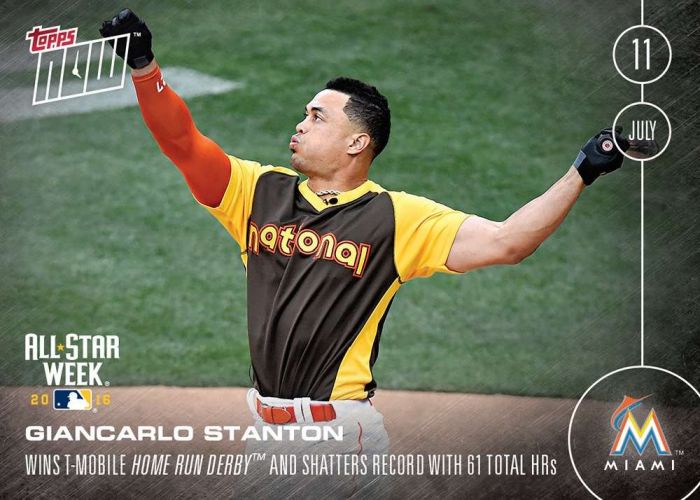 2016 Topps Now #241 Giancarlo Stanton