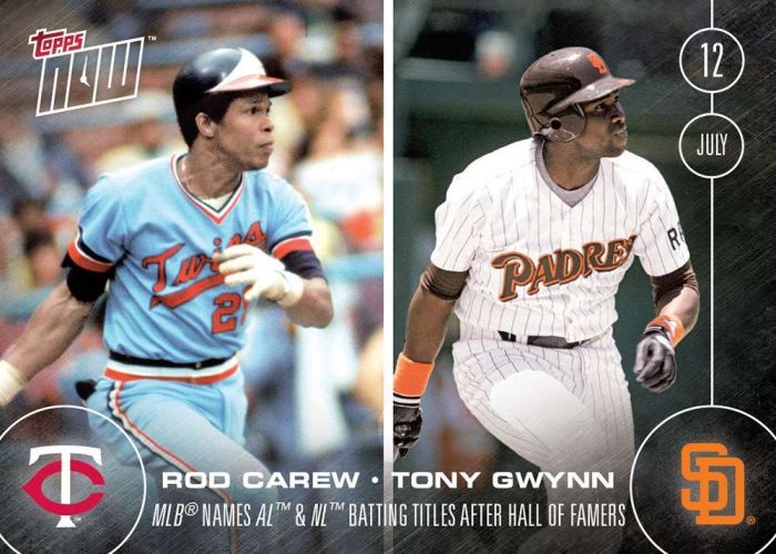 2016 Topps Now #248 Rod Carew  Tony Gwynn