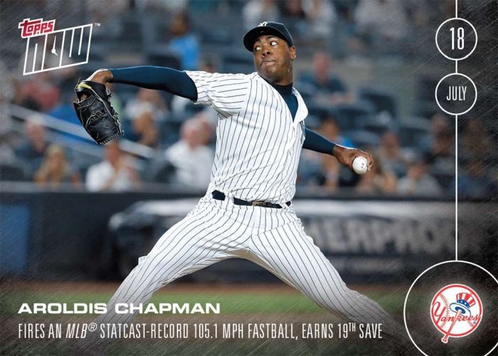 2016 Topps Now #262 Aroldis Chapman