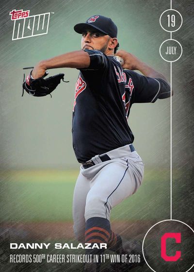 2016 Topps Now #266 Danny Salazar