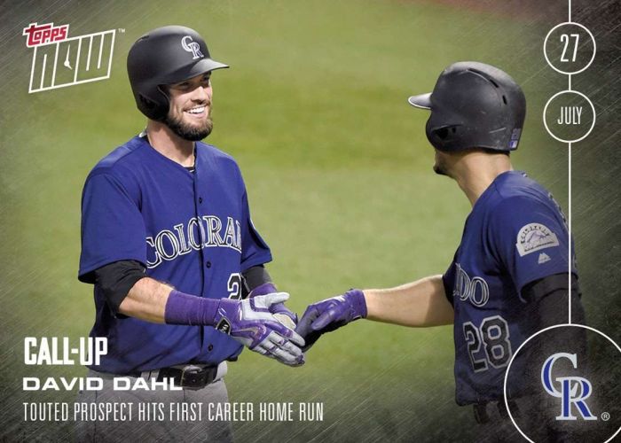 2016 Topps Now #291 David Dahl