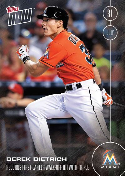 2016 Topps Now #298 Derek Dietrich