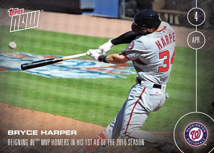 2016 Topps Now #3 Bryce Harper
