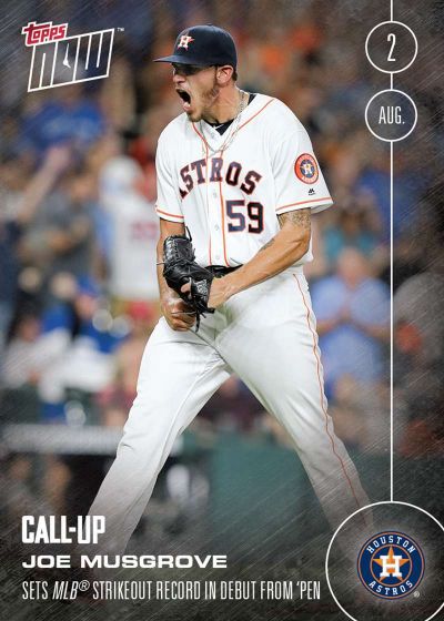 2016 Topps Now #307 Joe Musgrove