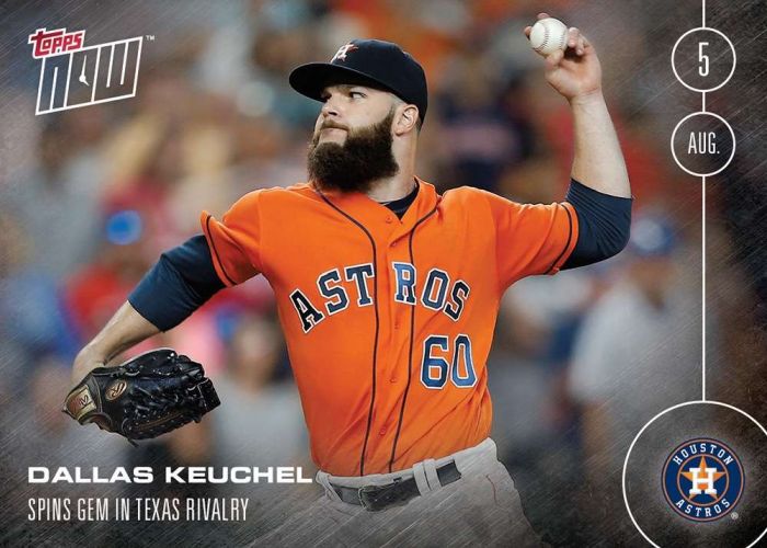 2016 Topps Now #319 Dallas Keuchel