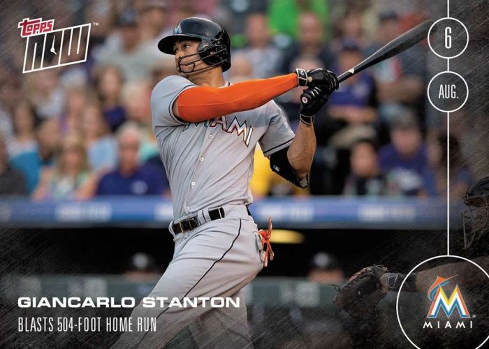 2016 Topps Now #324 Giancarlo Stanton