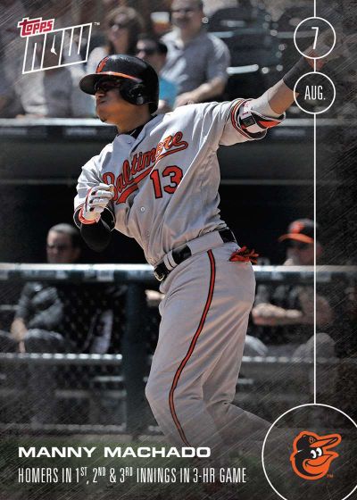 2016 Topps Now #329 Manny Machado