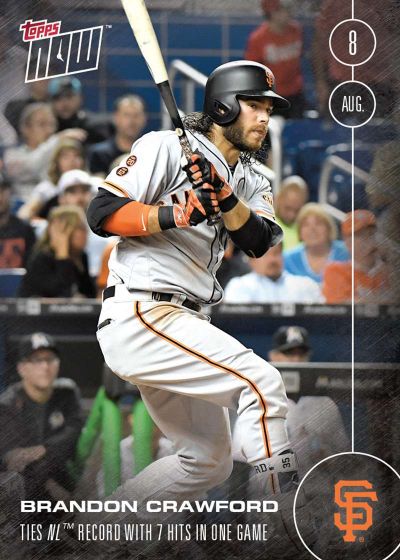 2016 Topps Now #335 Brandon Crawford