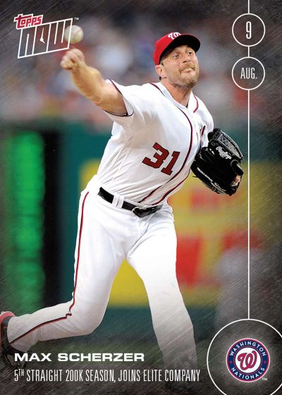 2016 Topps Now #338 Max Scherzer