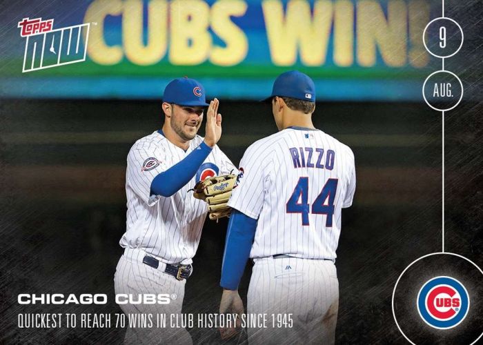2016 Topps Now #339 Chicago Cubs