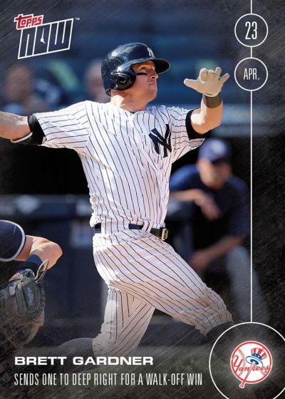 2016 Topps Now #34 Brett Gardner