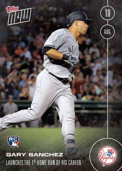 2016 Topps Now #341 Gary Sanchez