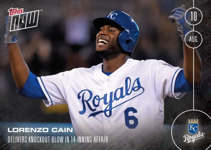 2016 Topps Now #343 Lorenzo Cain