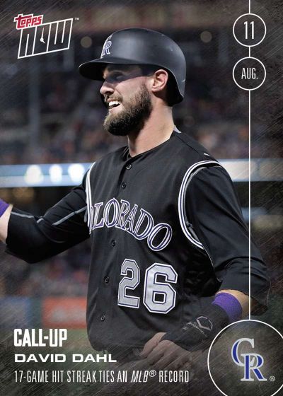 2016 Topps Now #344 David Dahl