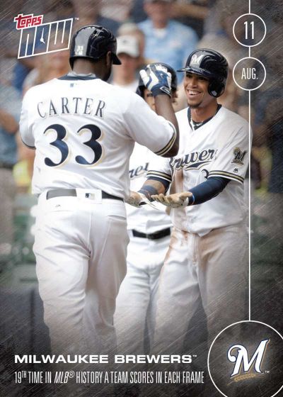 2016 Topps Now #345 Brewers