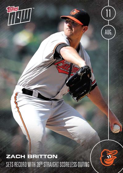 2016 Topps Now #346 Zach Britton