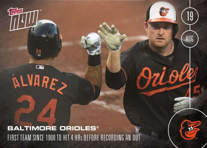 2016 Topps Now #375 Baltimore Orioles