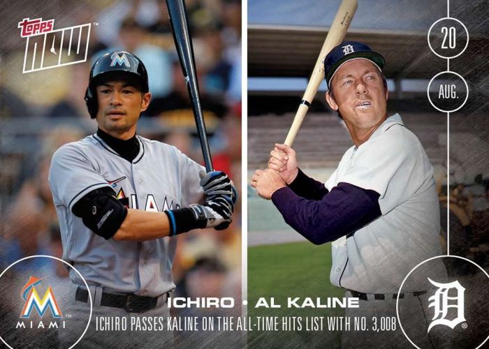 2016 Topps Now #378 Ichiro Suzuki Al Kaline