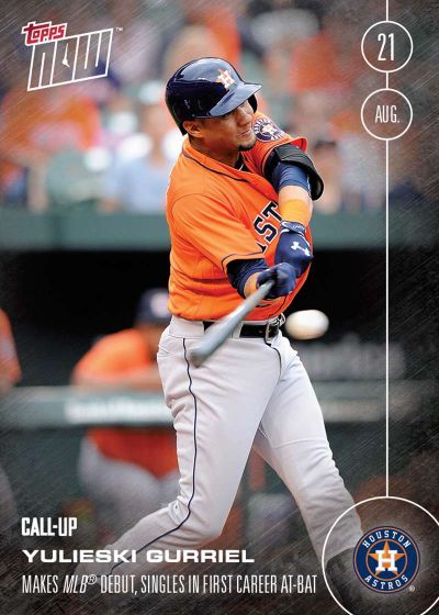 2016 Topps Now #381 Yulieski Gurriel