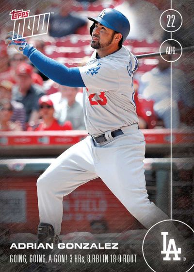 2016 Topps Now #383 Adrian Gonzalez