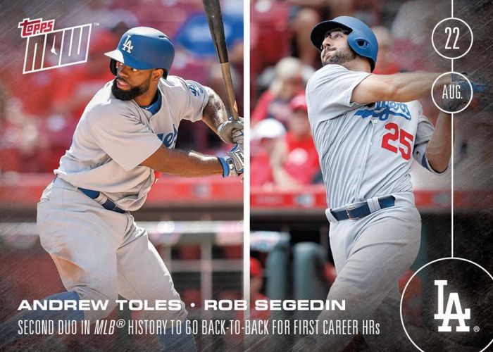 2016 Topps Now #384 Rob Segedin Andrew Toles