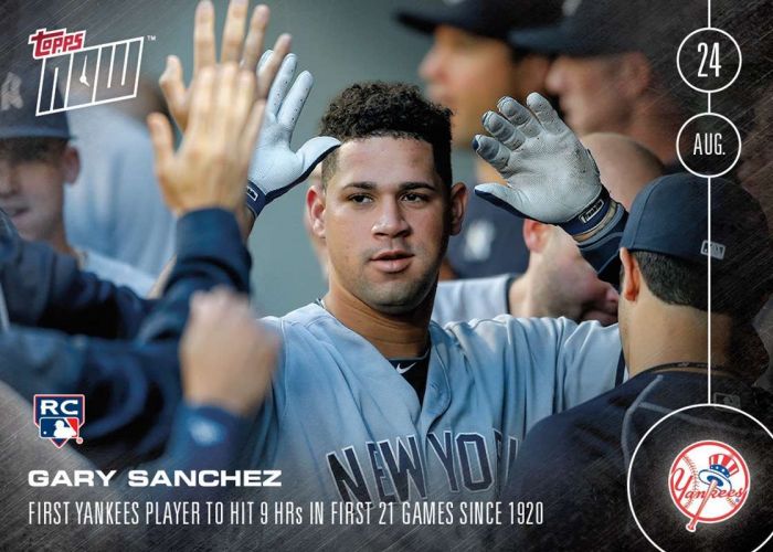 2016 Topps Now #388 Gary Sanchez