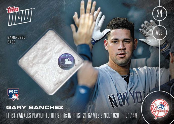2016 Topps Now #388C Gary Sanchez