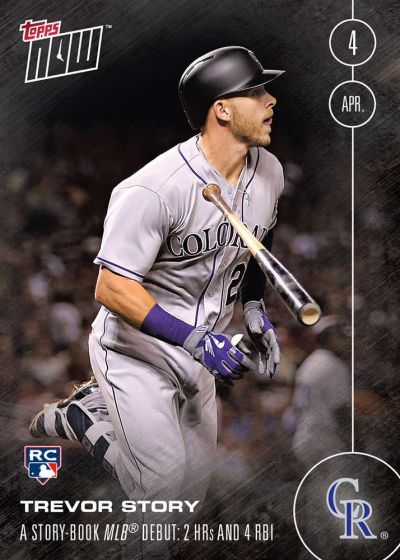 2016 Topps Now #4 Trevor Story