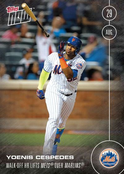 2016 Topps Now #405 Yoenis Cespedes
