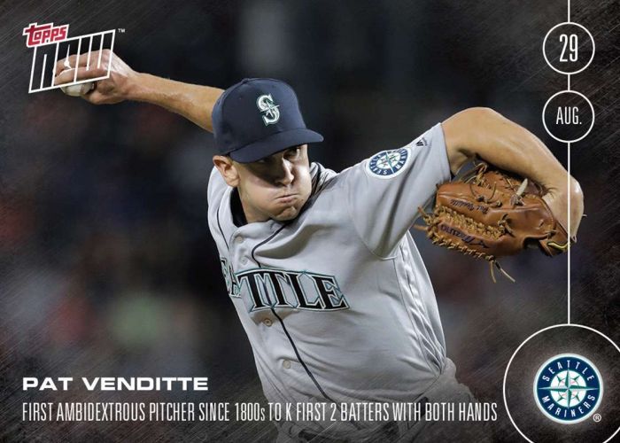 2016 Topps Now #408 Pat Venditte